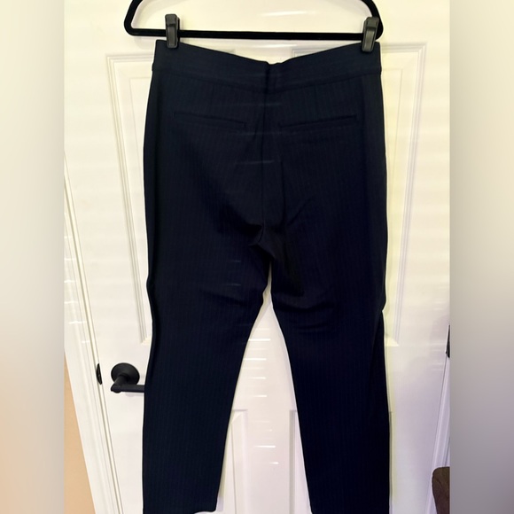 NWT SPANX Slim Straight Ponte Pant / The Perfect Pant Navy Pinstripe XL - Picture 3 of 5